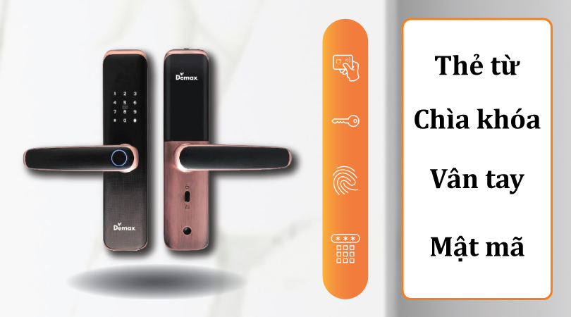 Demax EL268 AC APP Wifi - Đa dạng cách mở khóa